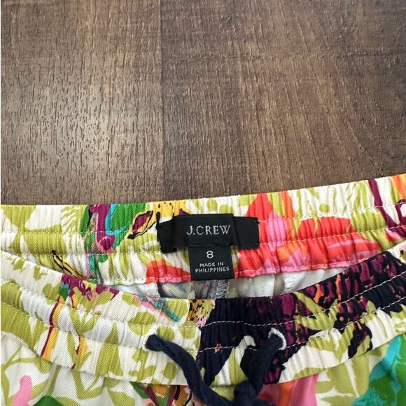 J.Crew Drapey Ratti Safari Print Wide Leg Pants Women’s Size 8 - Picture 4 of 9